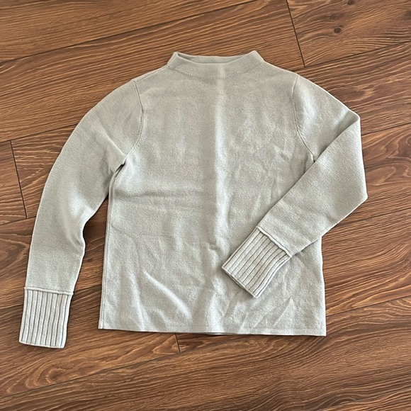 Club Monaco Wool Mock Neck Sweater - Pale Blue - Picture 2 of 8